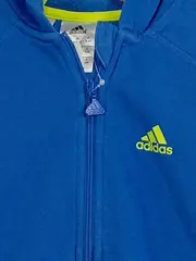 Vorschaubild 5 von Kinder Trainingsjacke Kapuze Logo Print Blau Gr. 116 Sport