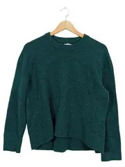Vorschaubild 1 von DENIM Damen Pullover Gr. XS Grün Wolle Strickpullover
