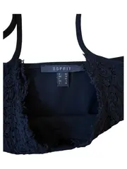 Vorschaubild 3 von Damen Top Spitze Schwarz Gr. 36 S Camisole Träger