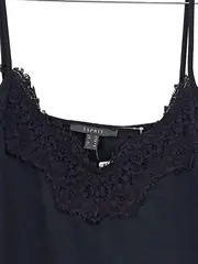 Vorschaubild 2 von Damen Top Spitze Schwarz Gr. 36 S Camisole Träger