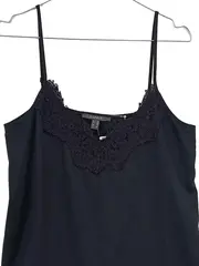 Vorschaubild 5 von Damen Top Spitze Schwarz Gr. 36 S Camisole Träger