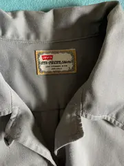 Vorschaubild 3 von STA-PREST Hemdbluse Damen Gr. L Grau Vintage Langarm