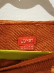 Vorschaubild 2 von Cordrock Damen Gr. 40/L Orange Baumwolle A-Linie Casual