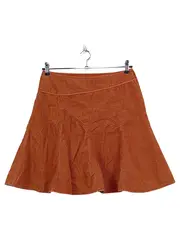 Vorschaubild 1 von Cordrock Damen Gr. 40/L Orange Baumwolle A-Linie Casual