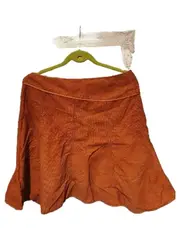 Vorschaubild 3 von Cordrock Damen Gr. 40/L Orange Baumwolle A-Linie Casual