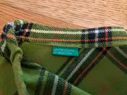 Vorschaubild 5 von Benetton Kinder Faltenrock Minirock Wolle Kariert Grün Gr. 128