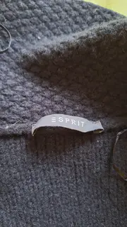 Vorschaubild 4 von Damen Strickjacke Kurzarm Schwarz Wolle Oversize Gr. M