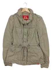 Vorschaubild 1 von Damen Parka Feldjacke Beige Gr. XS/34 Baumwolle