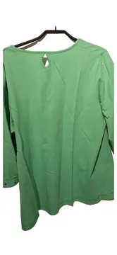 Vorschaubild 5 von Damen T-Shirt 3/4 Arm Sterne Schriftzug Nieten Grün 46 3XL