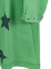 Vorschaubild 3 von Damen T-Shirt 3/4 Arm Sterne Schriftzug Nieten Grün 46 3XL