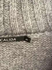 Vorschaubild 6 von Herren Strickjacke Cardigan Wolle Zopfstrick Grau Gr. 48/M