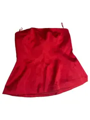 Vorschaubild 5 von Damen Bandeau Top Corsage Rot Trägerlos Gr. M Elegant Party