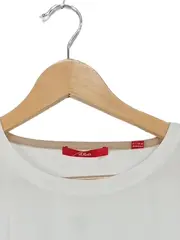 Vorschaubild 2 von Damen T-Shirt Gr. 38 Weiß Kurzarm Brusttasche Zierknöpfe