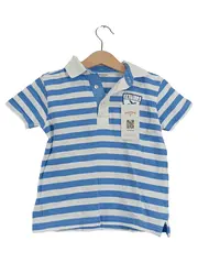 Vorschaubild 1 von Poloshirt Jungen Gr. 108/110 Blau Weiß Gestreift Maritim