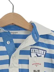 Vorschaubild 2 von Poloshirt Jungen Gr. 108/110 Blau Weiß Gestreift Maritim