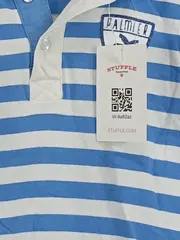 Vorschaubild 3 von Poloshirt Jungen Gr. 108/110 Blau Weiß Gestreift Maritim