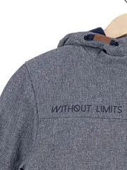 Vorschaubild 2 von Kinder Outdoorjacke Gr. 158 Grau Blau Kapuze Jungen