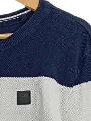 Vorschaubild 2 von Jean Pascale Herren Pullover gestreift Blau Gr. 48;M Baumwolle Casual