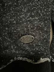 Vorschaubild 3 von Damen Pullover Gr. 38/M Grau Casual Lochmuster