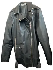 Vorschaubild 1 von Damen Lederjacke Bikerjacke Gr. 40/L Schwarz Casual