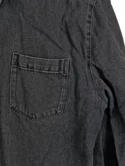 Vorschaubild 3 von Herren Freizeithemd Schwarz Gr. M Baumwolle Langarm