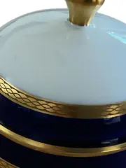 Vorschaubild 2 von Olivia 63 Dekodose Porzellan Oval Weiß Klassisch 12cm