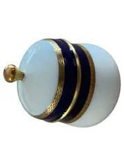 Vorschaubild 1 von Olivia 63 Dekodose Porzellan Oval Weiß Klassisch 12cm
