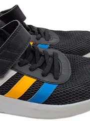 Vorschaubild 2 von Kinder Sportschuhe Klettverschluss Streifen Schwarz Gr. 39.5