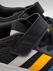 Vorschaubild 4 von Kinder Sportschuhe Klettverschluss Streifen Schwarz Gr. 39.5