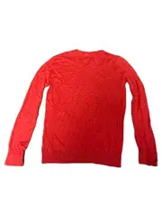 Vorschaubild 3 von Herren Pullover V-Ausschnitt Rot Gr. S Baumwolle Logo