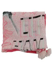 Vorschaubild 1 von Damen Tuch Little Havana Rosa Bohemian Palmen Muster Quasten