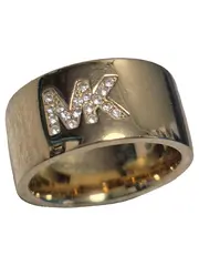 Vorschaubild 2 von Damen Ring Gold Strass Logo Gr. 14 Elegant