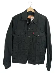 Vorschaubild 1 von Herren Jeansjacke Schwarz Gr. S Vintage Denim Trucker Jacke