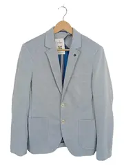 Vorschaubild 1 von MAN Herren Sakko Gr. 46 Blazer Freizeitjacke Hellblau Meliert