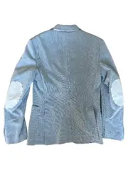 Vorschaubild 3 von MAN Herren Sakko Gr. 46 Blazer Freizeitjacke Hellblau Meliert