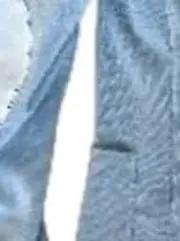 Vorschaubild 7 von MAN Herren Sakko Gr. 46 Blazer Freizeitjacke Hellblau Meliert