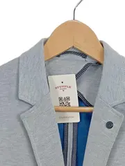 Vorschaubild 5 von MAN Herren Sakko Gr. 46 Blazer Freizeitjacke Hellblau Meliert