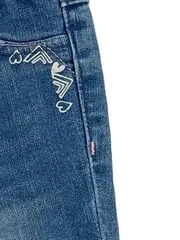 Vorschaubild 4 von Baby Jeans Mädchen Gr. 80 Blau Rosa Bauchbund High Waist