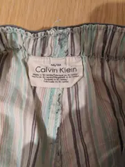 Vorschaubild 3 von Herren Schlafhose Pyjamahose gestreift Gr. M Baumwolle Grün