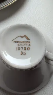 Vorschaubild MITTERTEICH BAVARIA Tasse und Unterteller 2