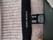 Vorschaubild 3 von Damen Pullover Beige Rippstrick Casual Langarm Gr. 38/M