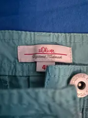 Vorschaubild 4 von Damen Stoffhose Caprihose Gr. 44 Türkis Casual