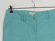 Vorschaubild 2 von Damen Stoffhose Caprihose Gr. 44 Türkis Casual
