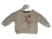 Vorschaubild 2 von Baby Mädchen Sweatshirt Ballerina Print Gr. 68 Beige