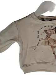 Vorschaubild 4 von Baby Mädchen Sweatshirt Ballerina Print Gr. 68 Beige