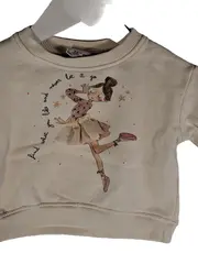 Vorschaubild 3 von Baby Mädchen Sweatshirt Ballerina Print Gr. 68 Beige