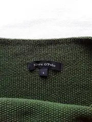 Vorschaubild 2 von Pullover Damen Grün Baumwolle Kaschmir Langarm Gr. S
