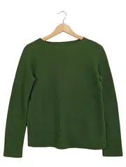 Vorschaubild 1 von Pullover Damen Grün Baumwolle Kaschmir Langarm Gr. S