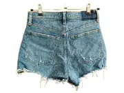 Vorschaubild 3 von Damen Jeans Shorts High Waist Destroyed Gr. 28 Blau