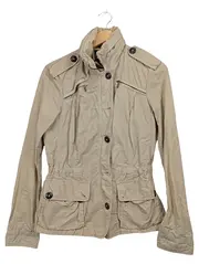 Vorschaubild 1 von Damen Outdoorjacke Feldjacke Beige Gr. S Baumwolle